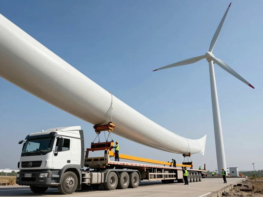 Efficient Logistics for Wind Turbine Blade Transportation