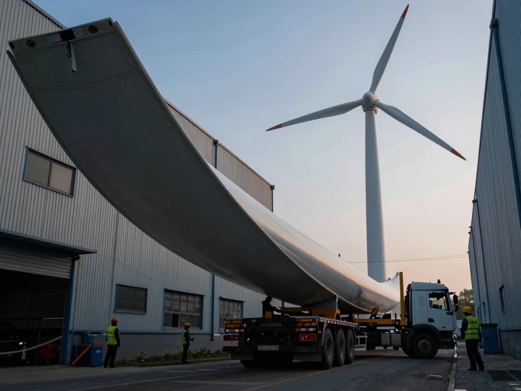 Efficient Logistics for Wind Turbine Blade Transportation - detail