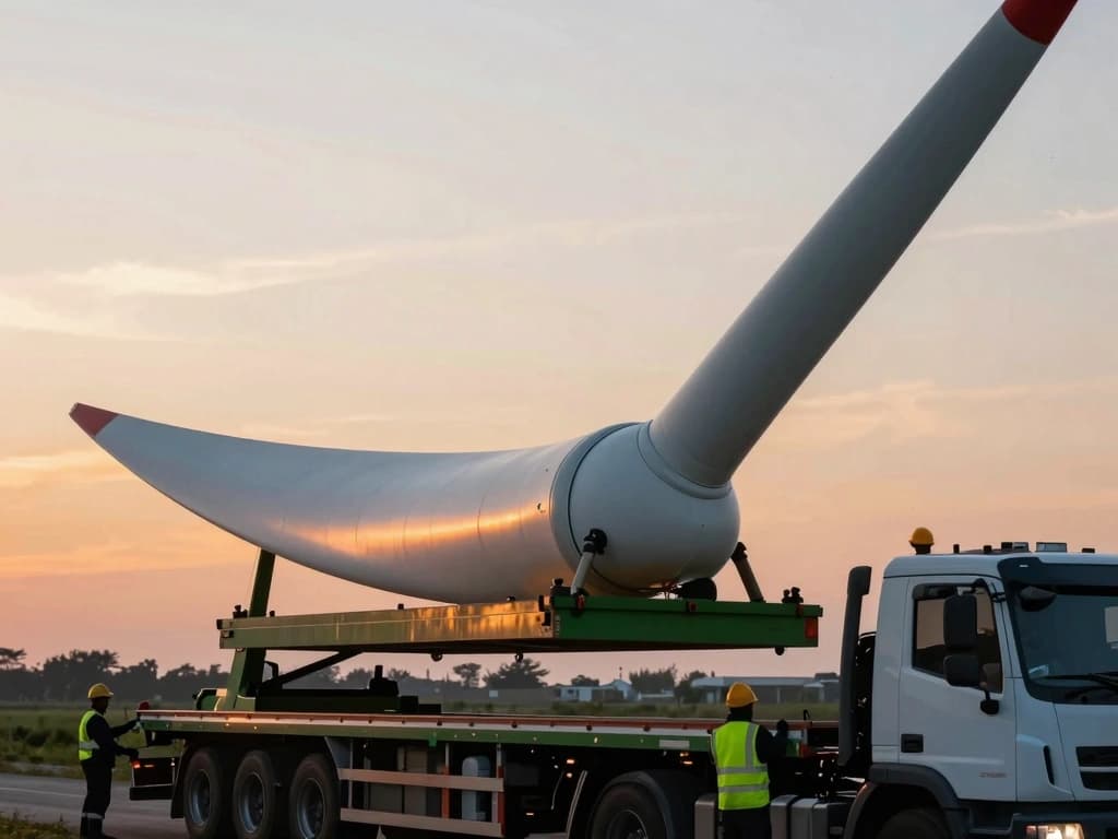 Optimizing Wind Turbine Blade Transportation Logistics for Efficiency - detail