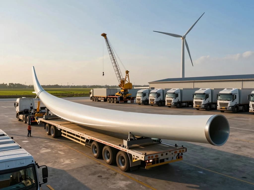 Optimizing Wind Turbine Blade Transportation Logistics for Efficiency